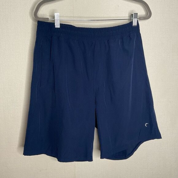 Zyia Men’s size XL Blue Athletic Shorts Drawstring Elastic Waist 9” Inseam - Picture 2 of 9